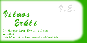 vilmos erkli business card